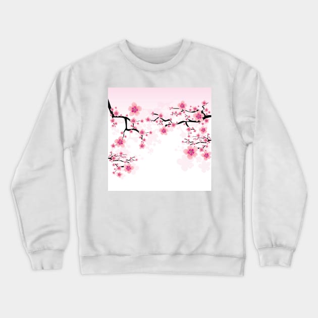 Dreamy Cherry Blossoms Crewneck Sweatshirt by Makanahele